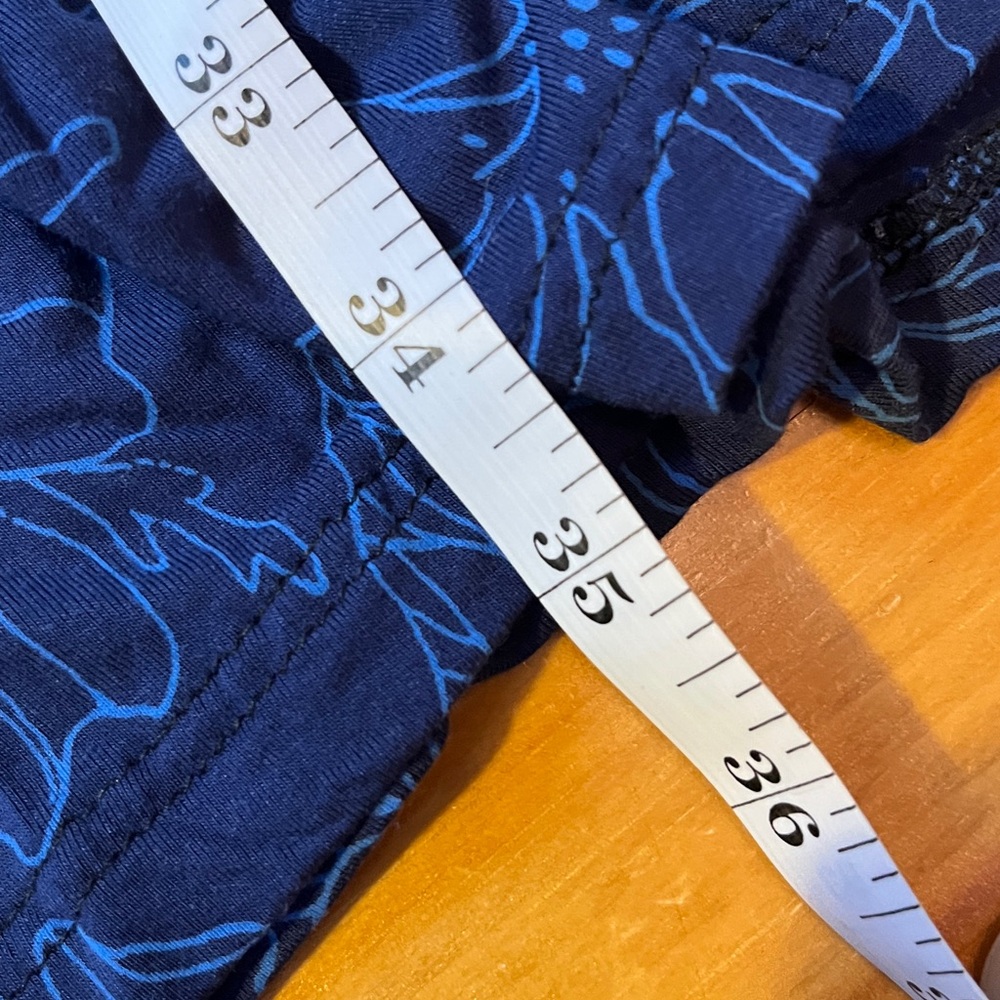 L.L. Bean Navy Blue Patterned Dress - Picture 5 of 5